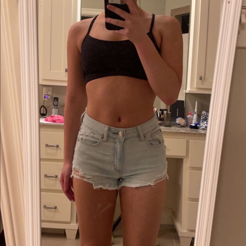 American Eagle Light Wash Denim Shorts